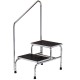 Step Stool Clinton Chrome Two-Step, with Handrail Model T-6850